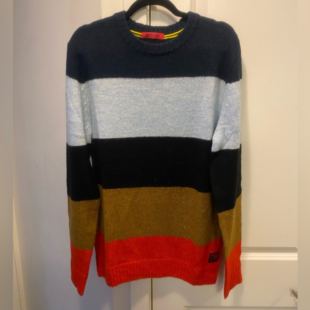 Scotch & Soda Colorblock Crewneck Sweater